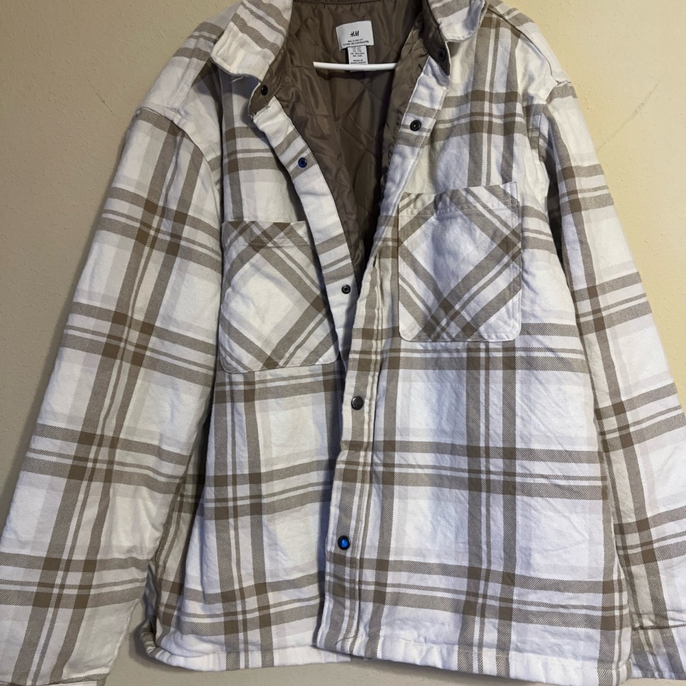 H&M Plaid Button-Up Jacket